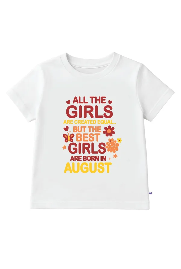 Girls_August_Birthday_T-Shirt_|_100%_Organic_Cotton_|_White_Printed_Half_Sleeve_Round_Neck_Kids_Tee