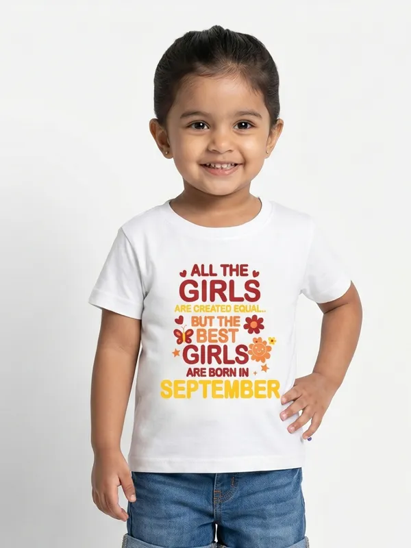 Girls_September_Birthday_T-Shirt_|_100%_Organic_Cotton_|_White_Printed_Half_Sleeve_Round_Neck_Kids_Tee