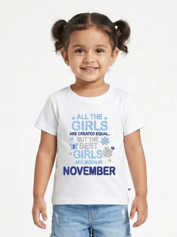 Girls_November_Birthday_T-Shirt_|_100%_Organic_Cotton_|_White_Printed_Half_Sleeve_Round_Neck_Kids_Tee