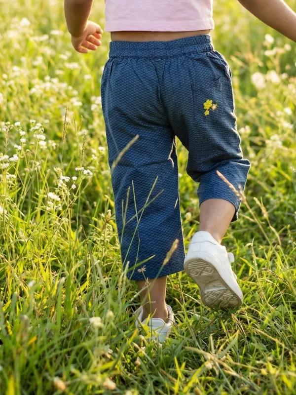 Girls_Organic_Cotton_Poplin_Modal_Ankle_Length_Flowers_Embroidered_And_Applique_Pant_Blue