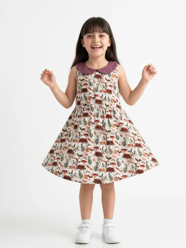 Girls_Organic_Cotton_Single_Jersey_Sleevless_Vagitable_Patch_All_Over_Print_Dress_Pink