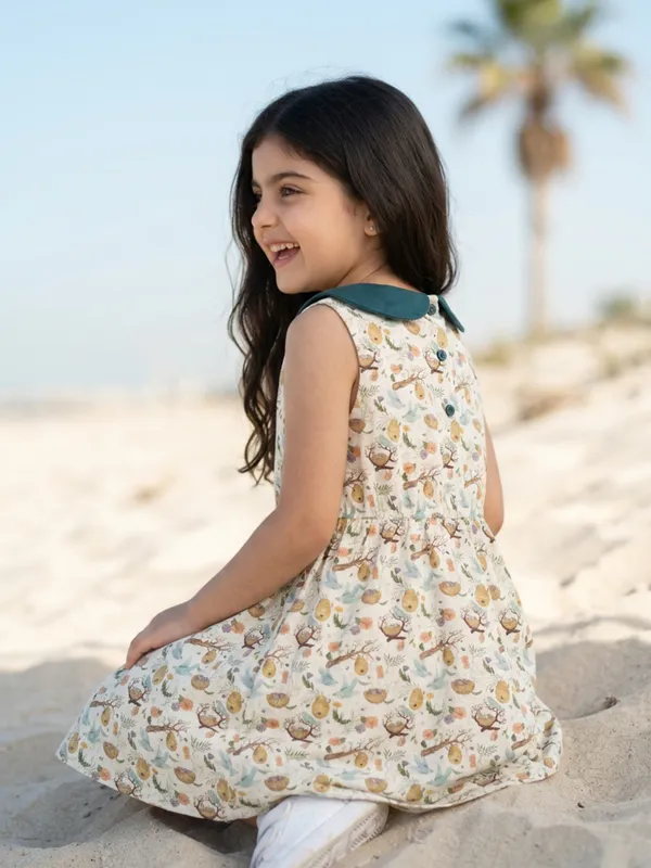 Girls_Organic_Cotton_Single_Jersey_Sleevless_Birds_And_The_All_Over_Print_Dress_Green