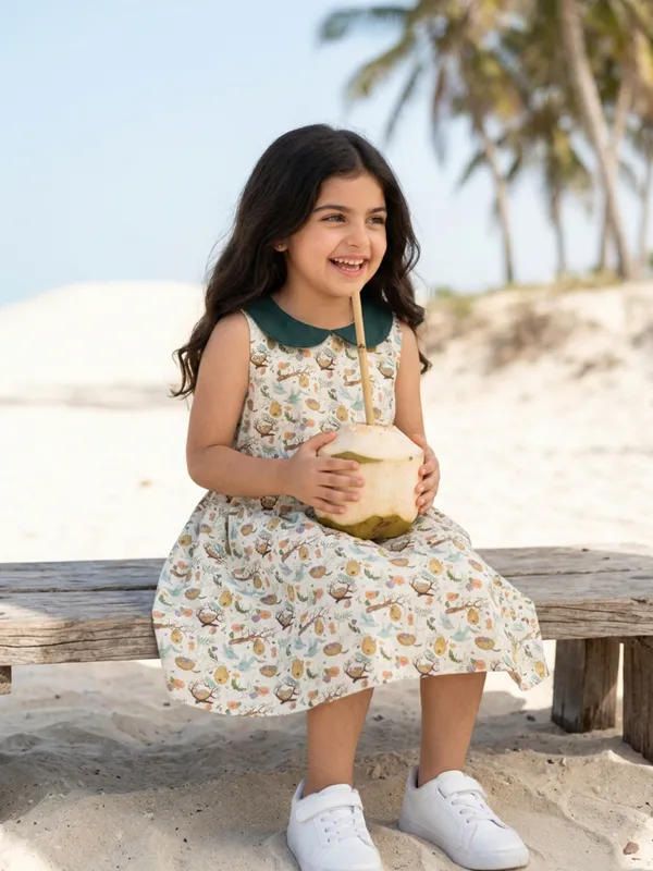 Girls_Organic_Cotton_Single_Jersey_Sleevless_Birds_And_The_All_Over_Print_Dress_Green