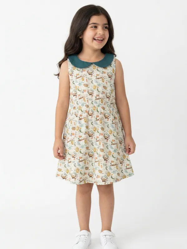 Girls_Organic_Cotton_Single_Jersey_Sleevless_Birds_And_The_All_Over_Print_Dress_Green