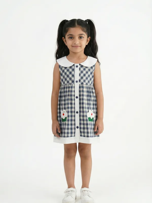 Girls_Organic_Cotton_Poplin_Sleevless_Cup_Cake_Applique_Pocket_Dress_Blue