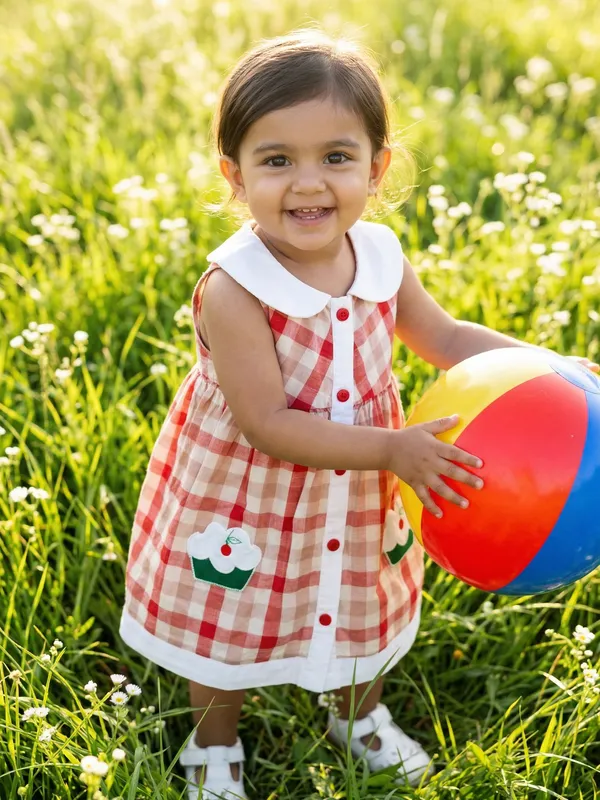 Girls_Organic_Cotton_Poplin_Sleevless_Cup_Cake_Applique_Pocket_Dress_Red