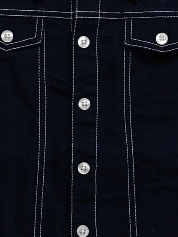 Unisex_Organic_Cotton_Heavy_Weight_Twill_Full_Sleeve_Solid_Jacket_Navy