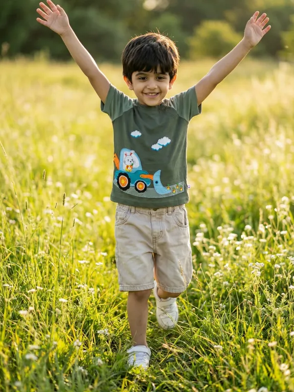 Boys_Organic_Cotton_Lycra_Jersey_Short_Sleev_Carrot_Crane_Applique_T_Shirt