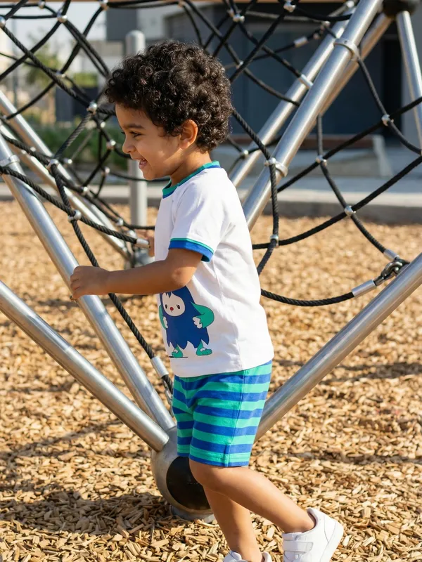 Boys_Organic_Cotton_Single_Jersey_Short_Sleev_Funny_Mouse_Print_T_Shirt_And_Shorts_Set_White