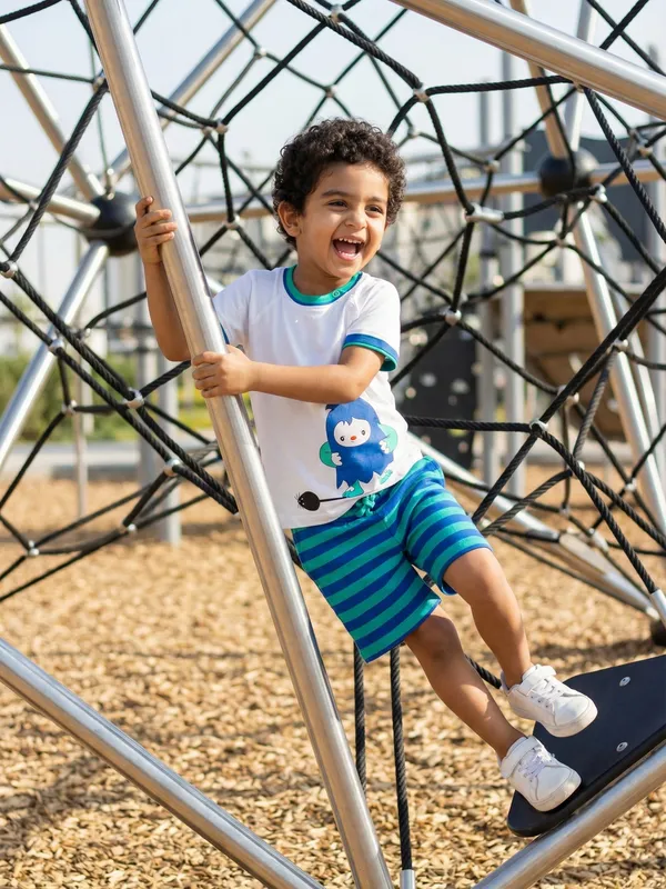 Boys_Organic_Cotton_Single_Jersey_Short_Sleev_Funny_Mouse_Print_T_Shirt_And_Shorts_Set_White