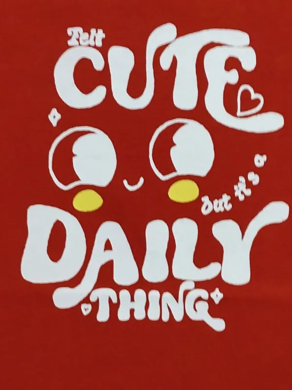 Boys_Organic_Cotton_Single_Jersey_Short_Sleev_Cute_Daily_Thinking_Print_T_Shirt_Red