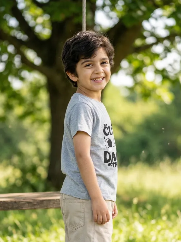Boys_Organic_Cotton_Single_Jersey_Short_Sleeve_Cute_Daily_Thinking_Chest_Print_T_Shirt_Grey