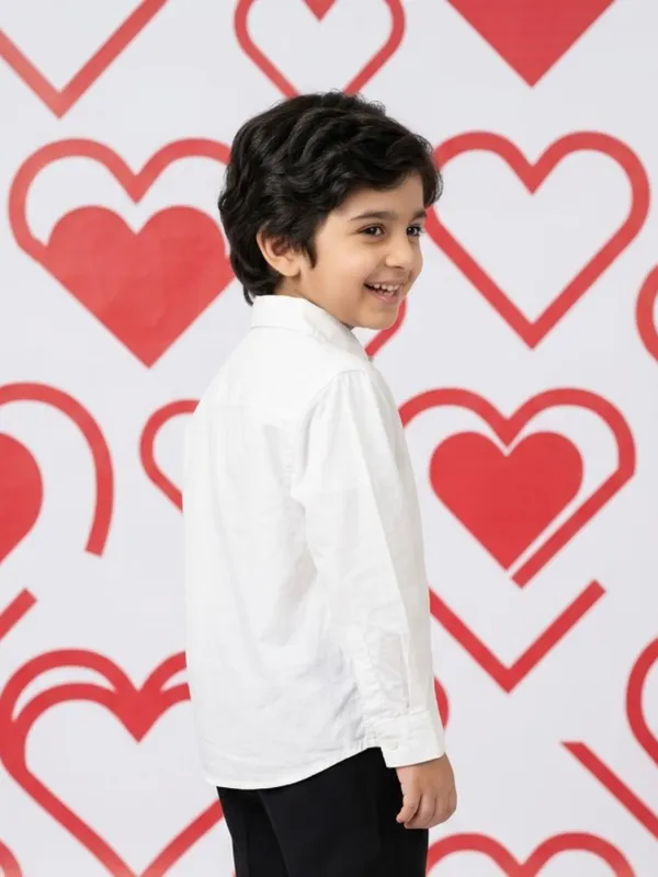 Boys_Organic_Cotton_Poplin_Full_Sleeve_Logo_Embroidered_Shirt_White