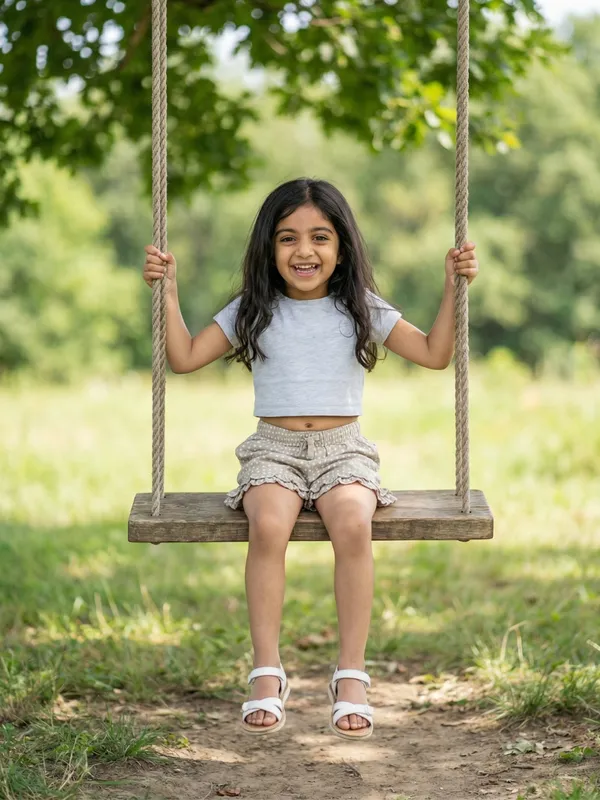 Girls_Organic_Cotton_Modal_Knee_Length_Polka_Dots_Print_Shorts_Beige