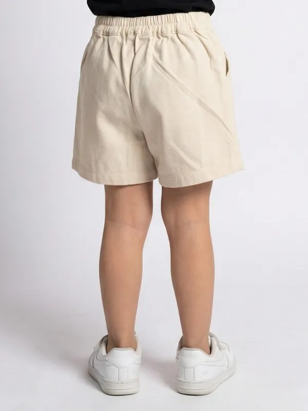 Girls_Organic_Cotton_Drill_Knee_Length_Floral_Embroidered_Pocket_Shorts_Beige