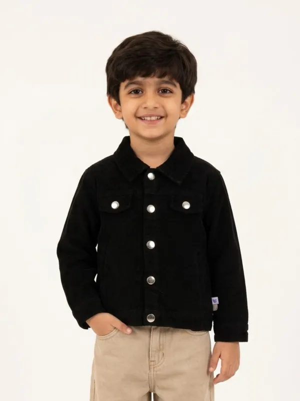 Unisex_Organic_Cotton_Woven_Full_Sleeve_Logo_Embroidered_Jacket_Black