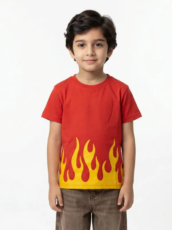 Boys_Organic_Cotton_Single_Jersey_Short_Sleev_Fire_Print_T_Shirt_Red