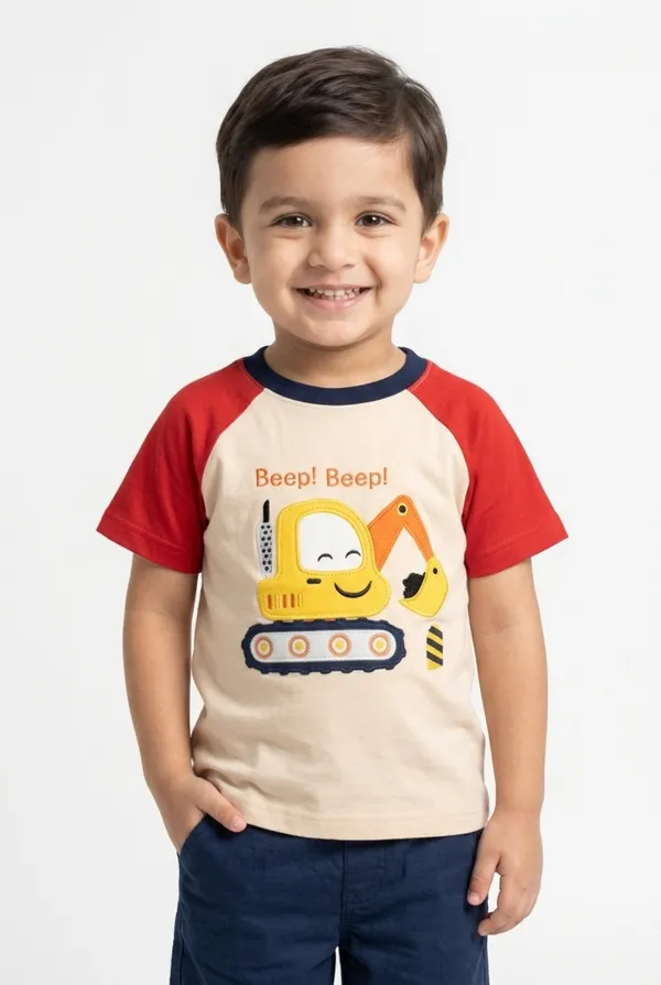 Boys_Organic_Cotton_Half__Sleeve_Applique_T-Shirt