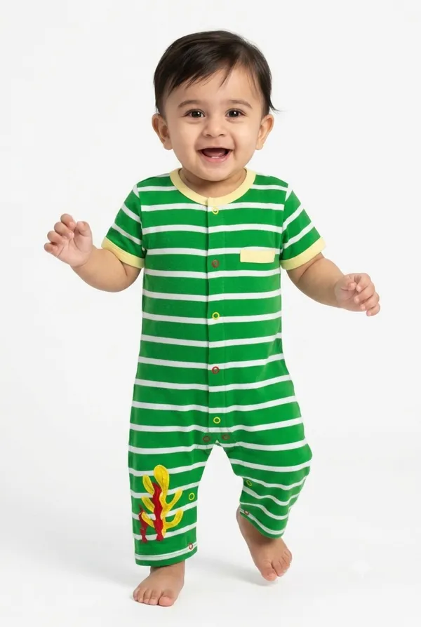 Boys_(Infants)_Organic_Cotton_Half__Sleeve_Applique_Romper