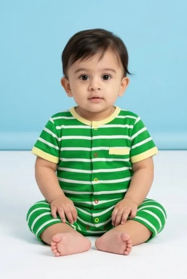 Boys_(Infants)_Organic_Cotton_Half__Sleeve_Applique_Romper