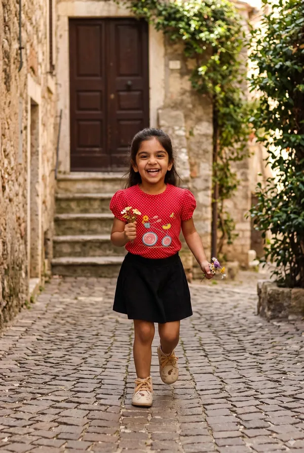 Girls_Organic_Cotton_Half_Sleeve_Embroidered_Applique_Top