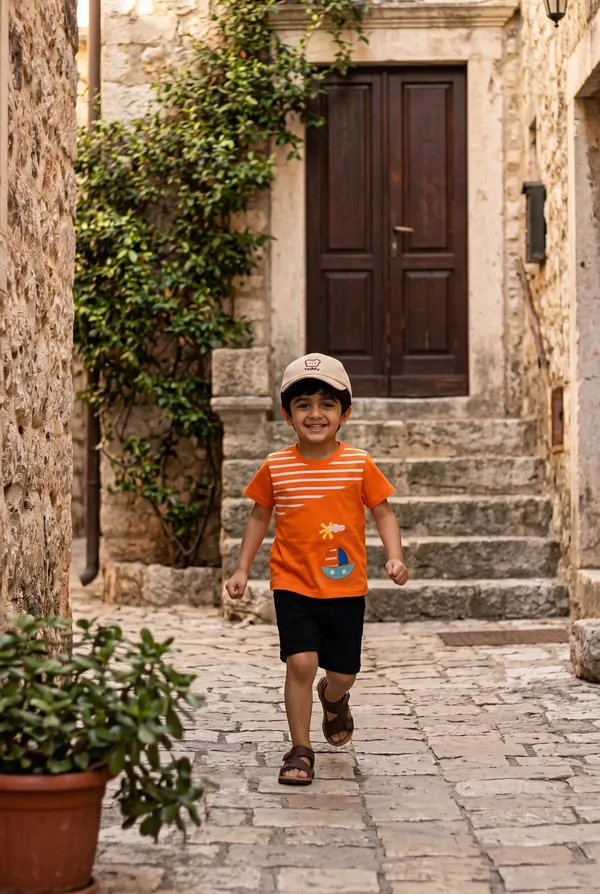 Boys_Organic_Cotton_Half__Sleeve_Embroidered_Applique_T-Shirt