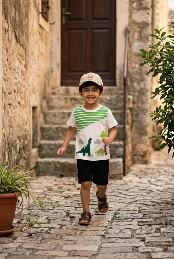 Boys_Organic_Cotton_Half__Sleeve_Embroidered_Applique_T-Shirt