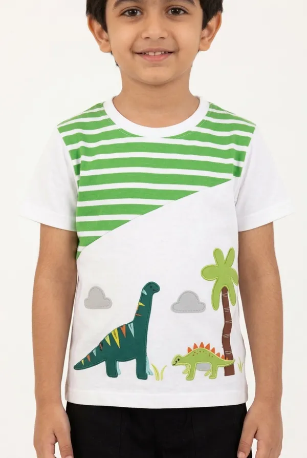 Boys_Organic_Cotton_Half__Sleeve_Embroidered_Applique_T-Shirt