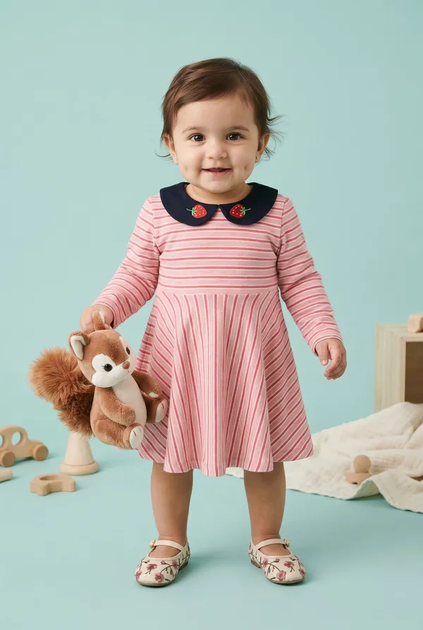 Girls_(Infants)_Organic_Cotton_Full_Sleeve__Frock
