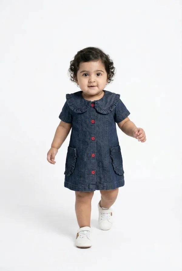 Girls_(Infants)_Organic_Cotton_Half_Sleeve__Dress
