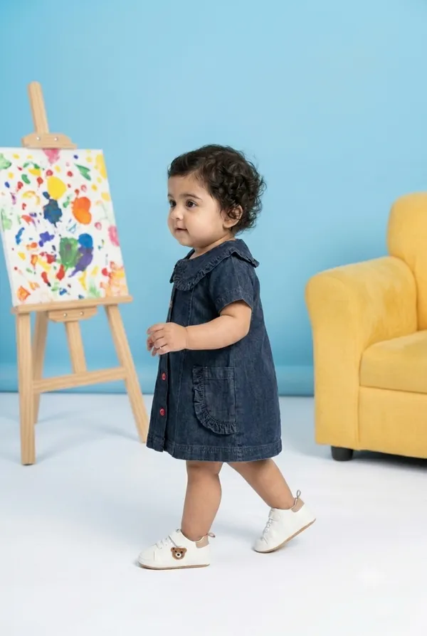 Girls_(Infants)_Organic_Cotton_Half_Sleeve__Dress