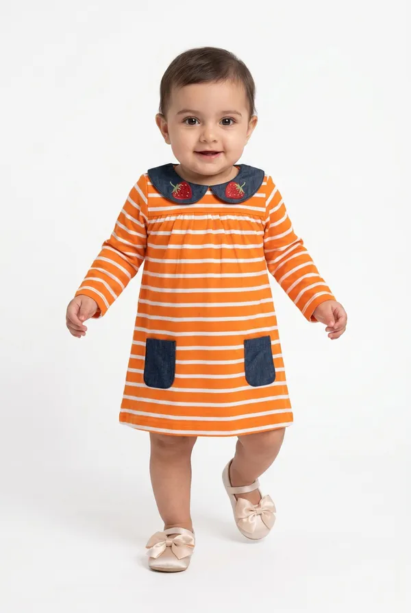 Girls_(infants)_Organic_Cotton_Full_Sleeve_Embroidered_Frock