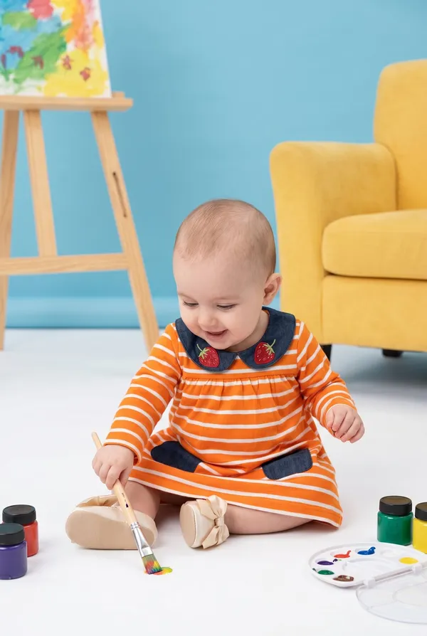 Girls_(infants)_Organic_Cotton_Full_Sleeve_Embroidered_Frock