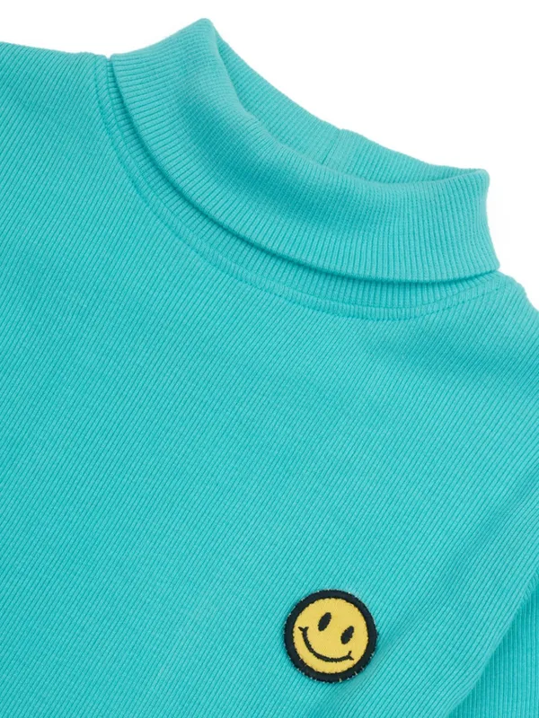 Unisex_Organic_Cotton_Full_Sleeve_Turtle_Neck__T-Shirt_-_Blue