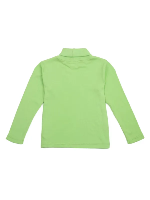 Unisex_Organic_Cotton_Full_Sleeve_Turtle_Neck__T-Shirt_-_Green