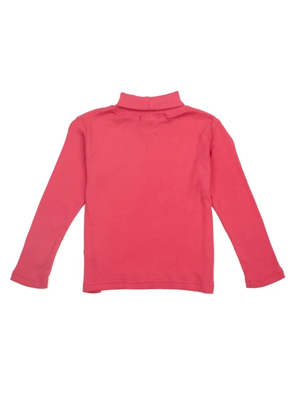 Unisex_Organic_Cotton_Full_Sleeve_Turtle_Neck__T-Shirt_-_Pink