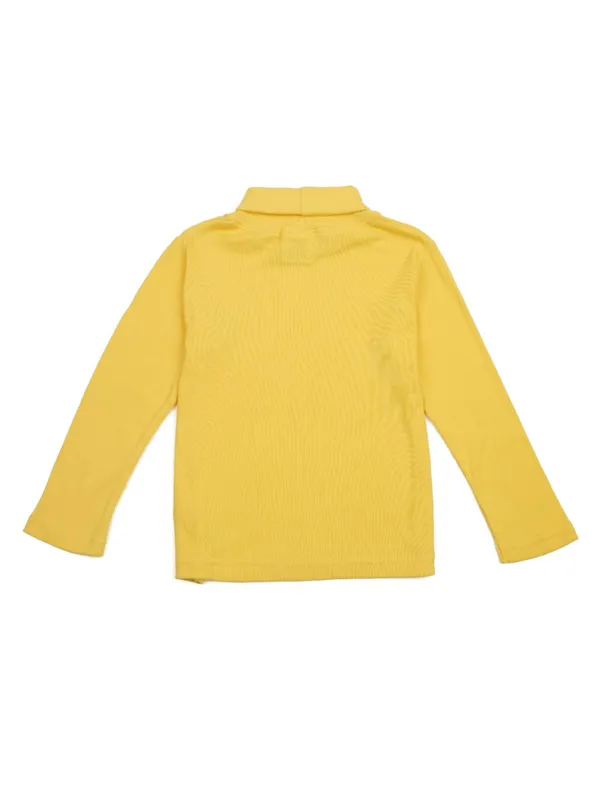 Unisex_Organic_Cotton_Full_Sleeve_Turtle_Neck__T-Shirt_-_Yellow