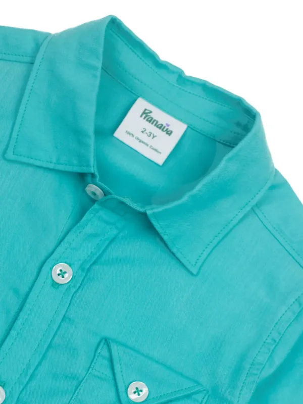 Boys_Organic_Cotton_Full_Sleeve_Solid_Casual_Shirt_with_Chest_Pocket_�_Blue