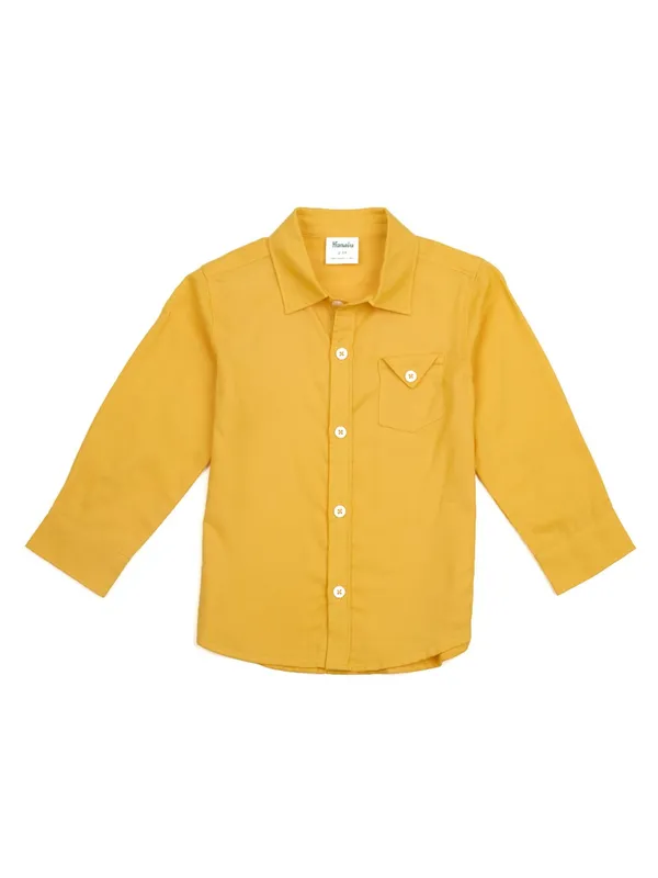 Boys_Organic_Cotton_Full_Sleeve_Solid_Casual_Shirt_with_Chest_Pocket_�_Yellow