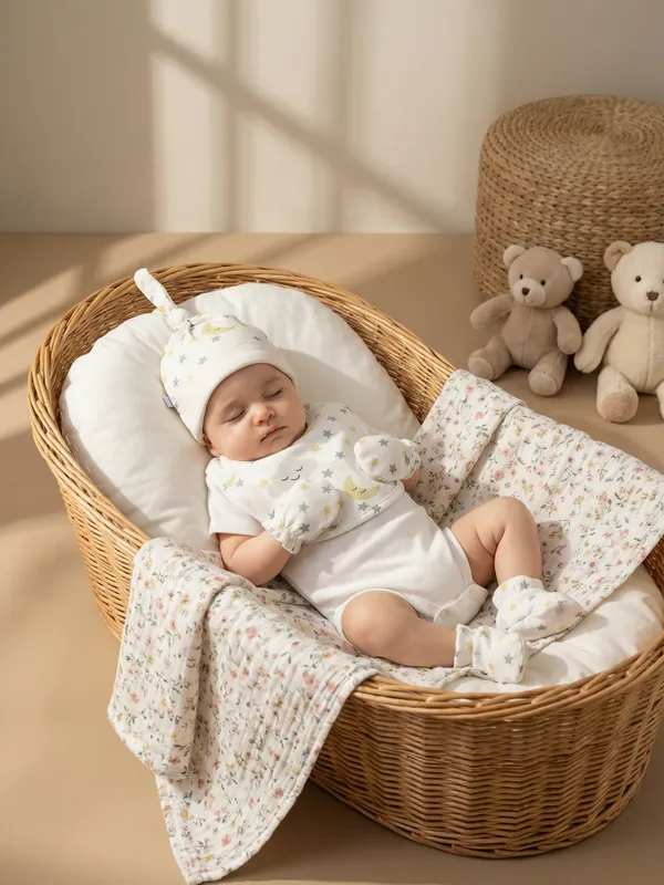 Pranava_100%_Organic_Cotton_Baby_Gift_Set_–_Cloud_&_Star_Print_|_Pack_of_6