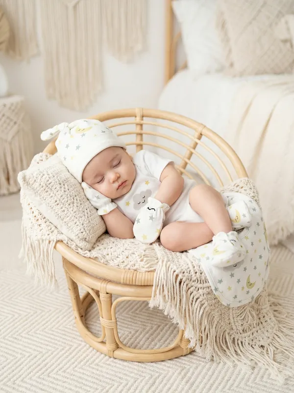 Pranava_100%_Organic_Cotton_Baby_Gift_Set_–_Cloud_&_Star_Print_|_Pack_of_6