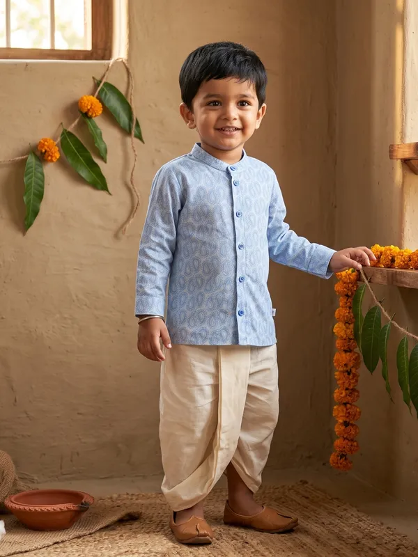 Boys_Organic_Cotton_Paisley_Printed_Ethnic_Shirt