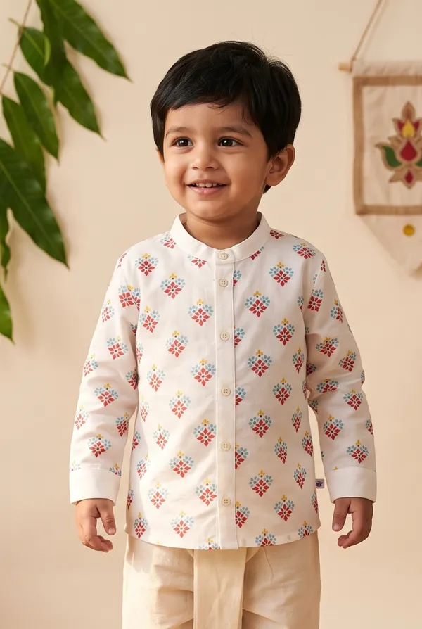 Boys_100%_Organic_Cotton_Rangoli_Printed_Ethnic_Shirt