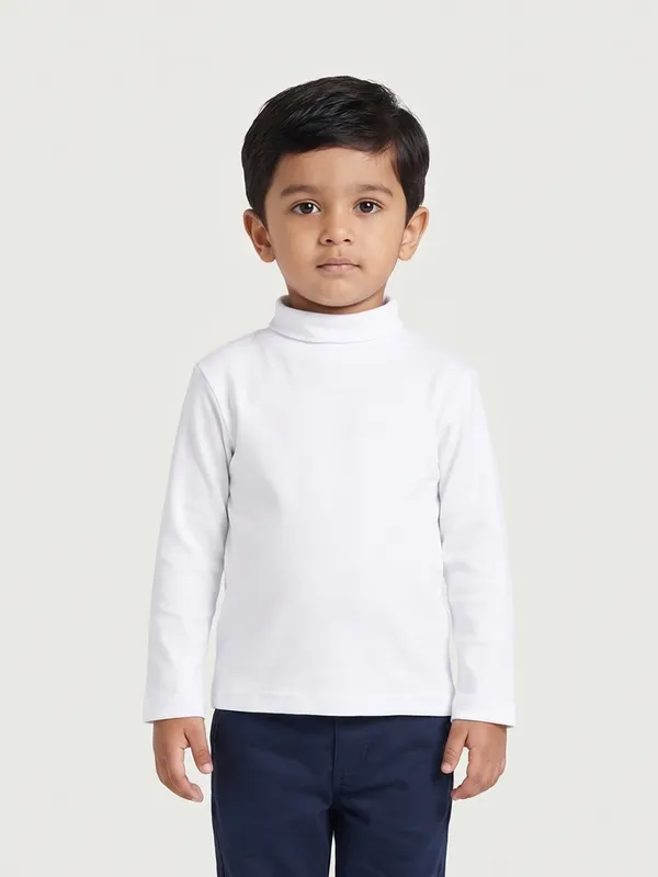 Unisex_Organic_Cotton_Full_Sleeve_Turtle_Neck__T-Shirt_-_White