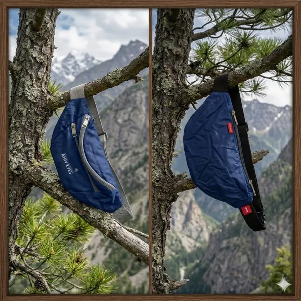 Blue_Nylon_Waist_Bag_For_Outdoor_Activities