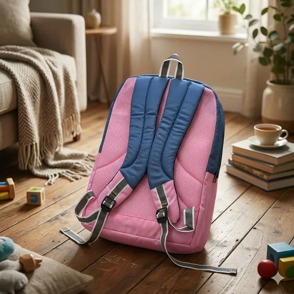 Blue_&_Pink_Polyester_Casual_Backpack_For_Students