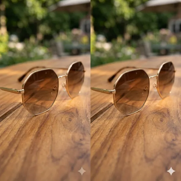 Gold_&_Brown_Metal_Oversized_Sunglasses_For_Fashion_Wear