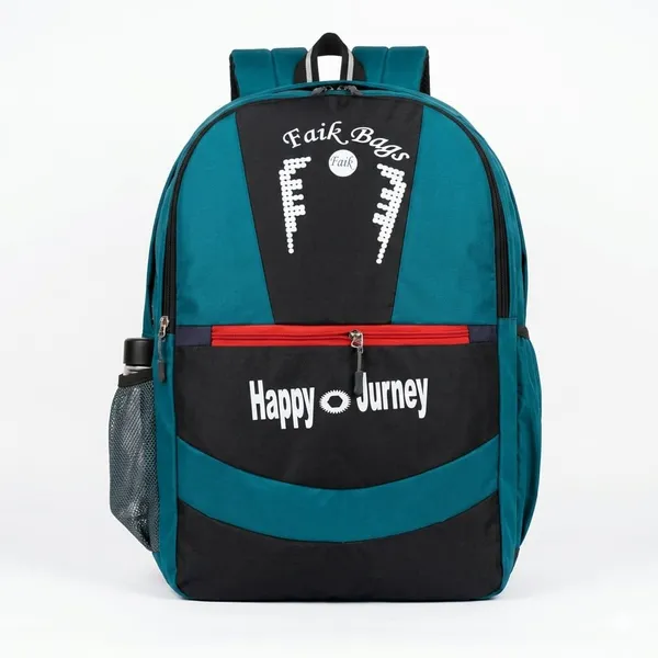 Teal_Polyester_School_Backpack_For_School