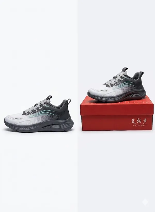 Grey_&_Mint_Green_Mesh_Synthetic_Sports_Sneakers_For_Sports_Running