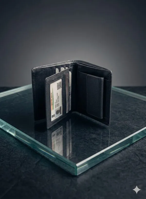 Black_Genuine_Leather_Trifold_Wallet_For_Daily_Use